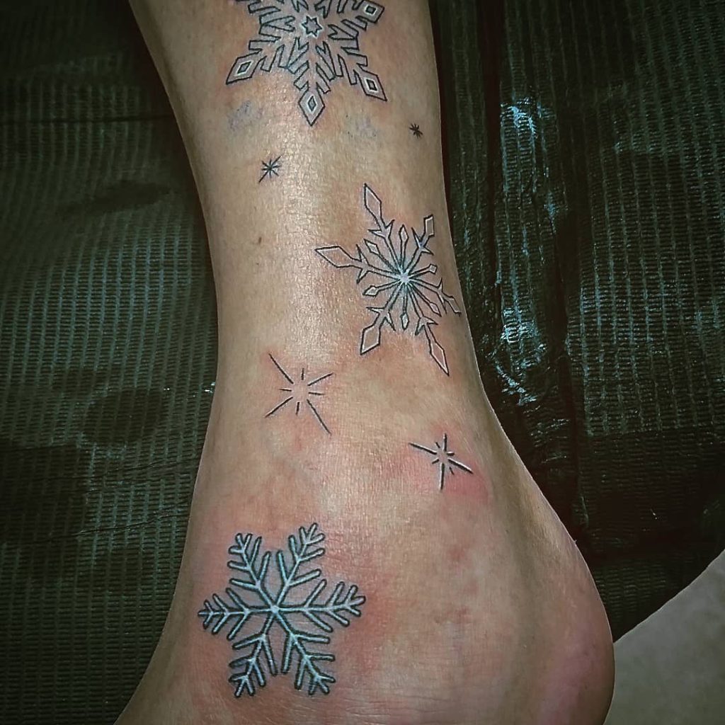 Snowflakes tattoo